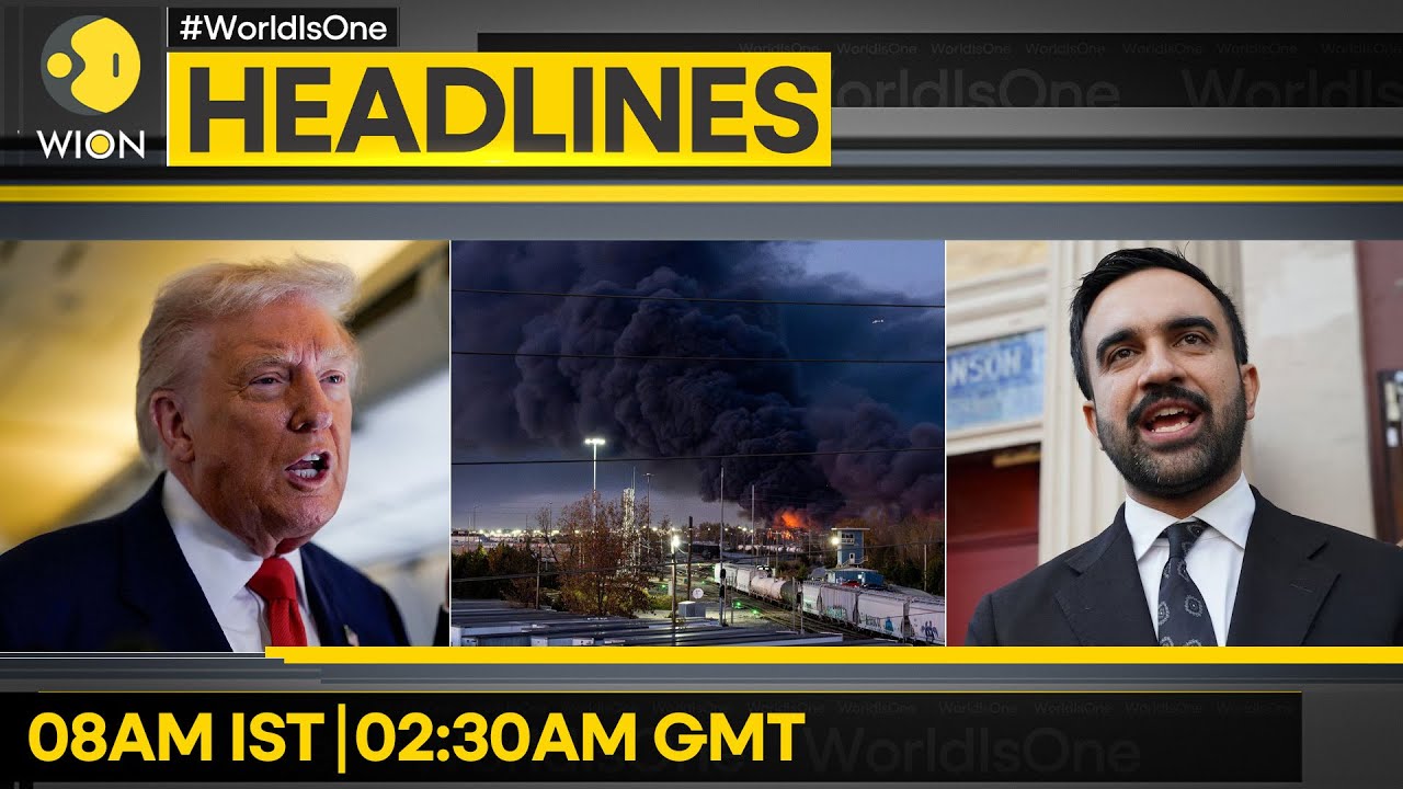 Cargo Plane Crashes Near Louisville Airport Mamdani Denounces Trump's Threat | WION Headlines