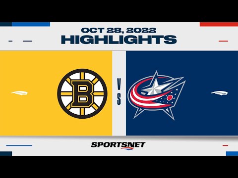 NHL Highlights | Bruins vs. Blue Jackets - Oct. 28, 2022