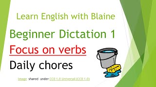 Beginner dictation 1