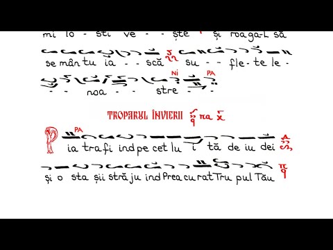 Troparele Invierii, glas 1, de Macarie Ieromonahul (Anastasimatarul Athonit)