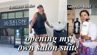 Starting my own business & shopping for my salon suite // Huge haul + 