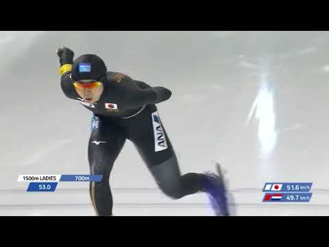 Miho Takagi 1500m - 1:51.79 (NR). WC3 Calgary 2017/2018