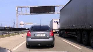 preview picture of video 'Traffic on M0 - Budapest bypass'