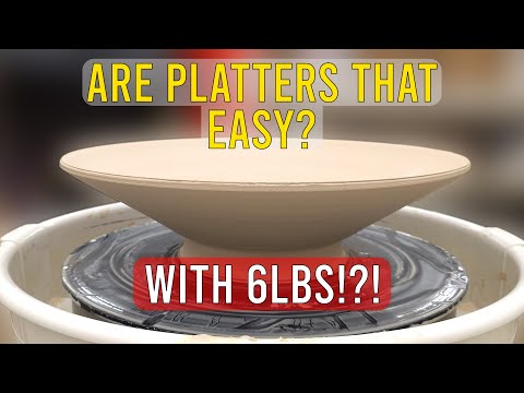Easy Approach to Wide Large Platters || Throw a Platter with 6 pounds!