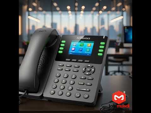 Video do produto Telefone IP FlyingVoice P23GW Wi-Fi Gigabit 8 Contas SIP