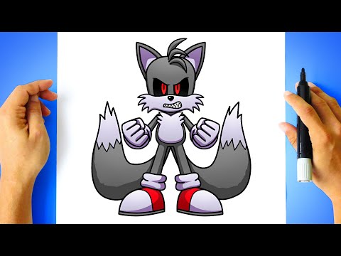 How to DRAW TAILS.EXE [ Draw and Color ]