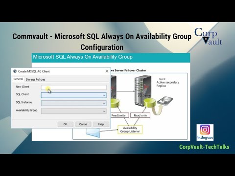 #Commvault - #Microsoft # SQL #Always-On Availability Group Configuration