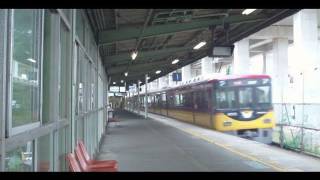 preview picture of video '京阪 淀(地上)駅 移設ｱﾅｳﾝｽ･光景など('11.5)Yodo Sta./Keihan Ry.'