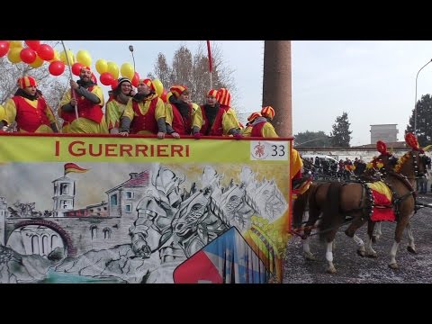 I Guerrieri carro da getto - Carnevale Ivrea 2016