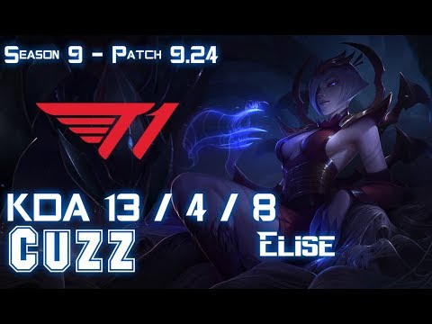 T1 Cuzz ELISE vs OLAF Jungle - Patch 9.24 KR Ranked