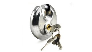 Lock picking a disc padlock with absolutely no skill in under 60 seconds!