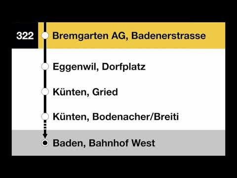 PostAuto Ansagen - 322 Bremgarten AG – Baden