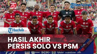 Persis Hari Ini: Persis Solo vs PSM Makassar Tanpa Pemenang, Dihiasi Kartu Merah Jaimerson