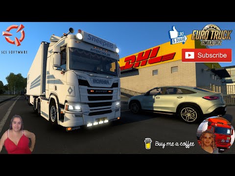 Euro Truck Simulator 2 (1.46) Scania R500 Sneeples & Trailer Schmitz by Caspian + DLC's & Mods