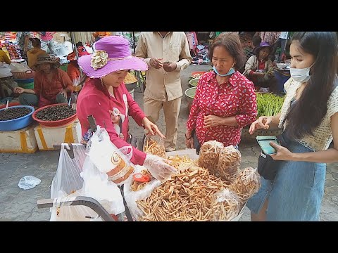 Cambodian Street Food - My Travel Around Phnom Penh Market - Snacks And Fresh Food View