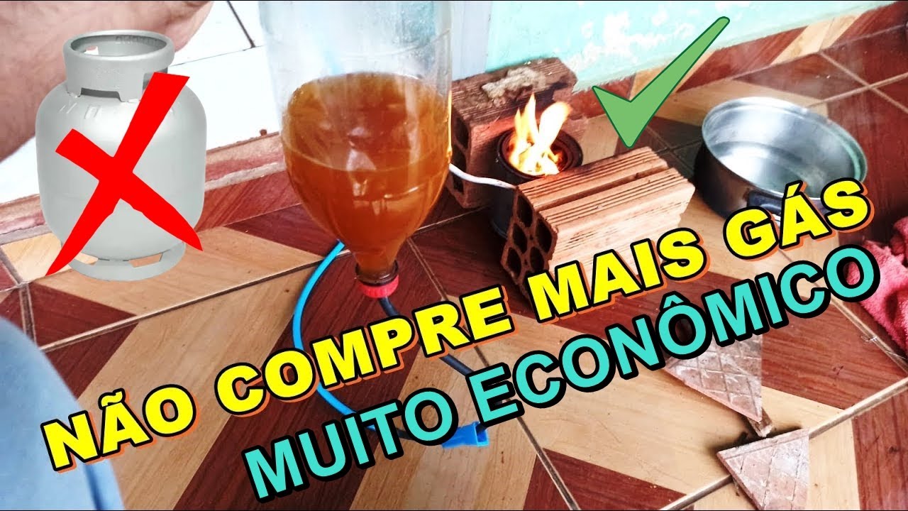 FOGÃO MOVIDO A ÓLEO DE COZINHA USADO - Diy