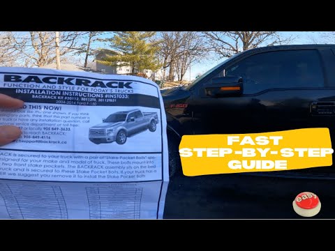 How to Install Backrack Original Headache Rack on a 2013 FORD F150 FX4