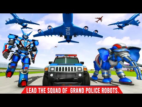 Police Elephant Robot Transport Games * Android Gameplay