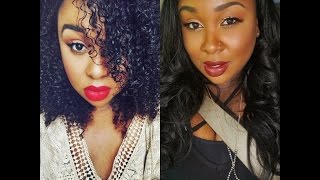Curly to Straight Natural Hair : Summer Humidity Proof