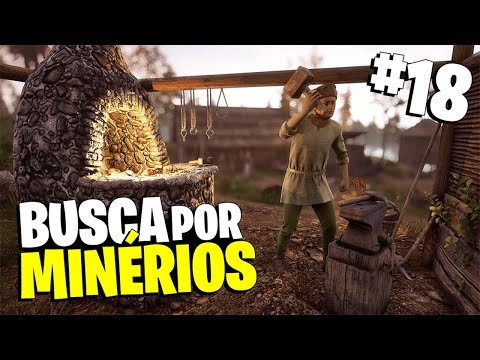 EXPLORANDO A MINA EM BUSCA DE MINÉRIOS + PRODUÇÃO DE FERRAMENTAS DE BRONZE! - Medieval Dynasty #18