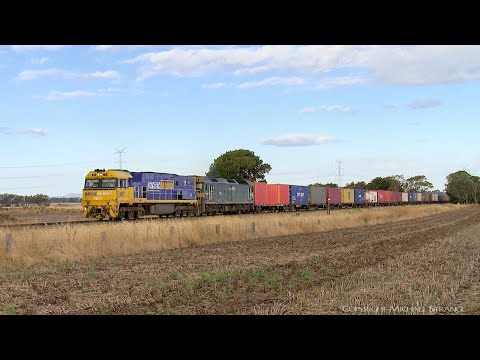 4MA5 Pacific National Intermodal Container Train (9/1/2019) - PoathTV Australian Railways