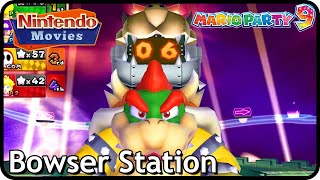 Mario Party 9 - Bowser Station (3 Players, Waluigi vs Peach vs Koopa vs Shy Guy)