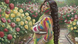 Download lagu INDIAN BEAUTIFUL GIRL HOLI PAINTING VIDEO ll GIRL DRAWING l 2026 mp3