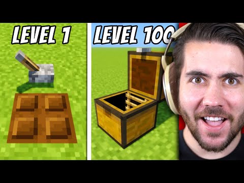 Minecraft Secret Bases from Level 1 to level 100
