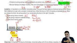 Energy in Horizontal Springs Example