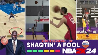 NBA 2K24 Shaqtin' A Fool 🤣 Layup Fails, Headshot Passes, Glitches, & Invisible Players! Episode 2