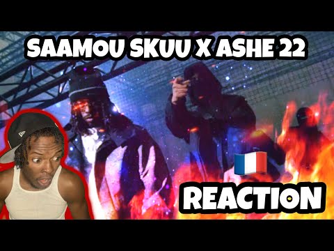 AMERICAN REACTS TO FRENCH DRILL RAP! Saamou Skuu x ASHE 22 - French Drill 7 (Clip Officiel)
