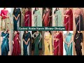 Latest Blouse Designs For Satin Saree 2025 Blouse Designs For Plain Satin Saree Satin Saree Blouse