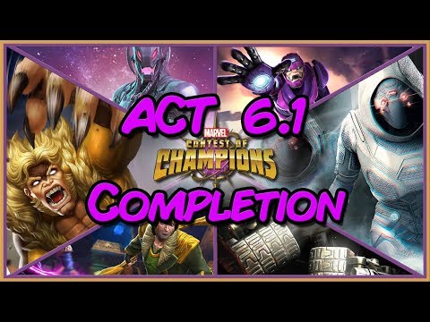 🔴ACT 6.1 COMPLETION RUN! Marvel Contest of Champions