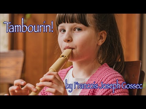 Tambourin by François-Joseph Gossec for Flute & Piano from Thirty Solos for the Intermediate Flutist