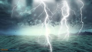 🎧 Thunderstorm at Sea with Heavy Rain | Rainstorm Sounds for Sleeping &amp; Relaxation,@Ultizzz day#21