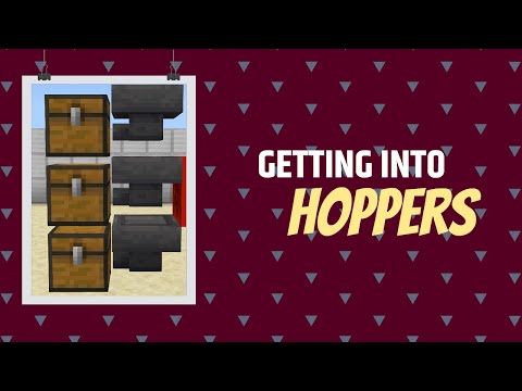 Minecraft Hoppers Tutorial All Minecraft Versions