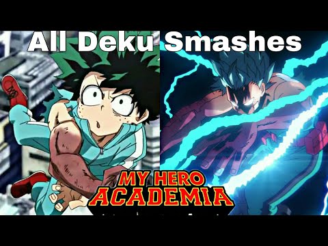 All Smashes Of Deku So Far In My Hero Academia (DUB) | My Hero Academia Dub