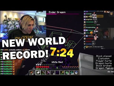 Insane! XQC reacts to mind-blowing Minecraft World Record!