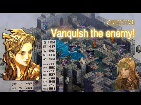 Defeat Vayu! (Heavenly Generals) Tactics Ogre Reborn - San Bronsa Floating Ruins Level 4