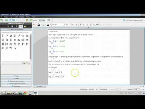 For 1u MaB - løsning af ligninger med logaritmer