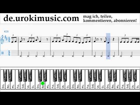 Klavierunterricht (rechte Hand) Jonas Blue - Mama Noten Lernen Teil#2 um-i995