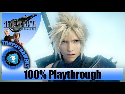 Final Fantasy 7 Remake - 100% Full Game Playthrough No Commentary (Cutscenes, Bosses and Gameplay)