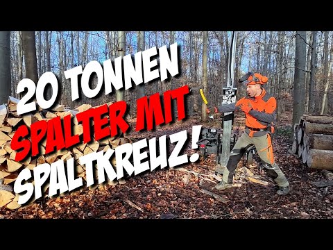Spalten mit 20t im Wald! #firewood