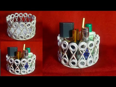 DIY recycled newspapers basket/box|super easy tutorial|