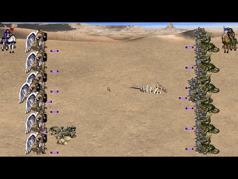 HEROES 3 COMBAT 7X9999 ARCHANGELS VS 7X9999 CHAOS HYDRAS