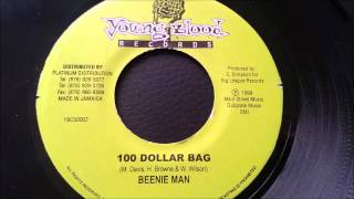 Beenie Man -100 Dollar Bag - Young Blood 7&quot; w/ Version