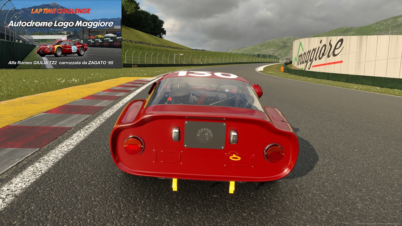 Gran Turismo 7 | Lap Time Challenge | Autodrome Lago Maggiore - Full Course | Alfa Romeo GIULIA TZ2