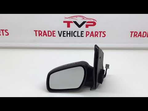 Fits Ford Fiesta 2005-2008 Door Wing Mirror Heated Electric Black Power Fold Passenger Side video