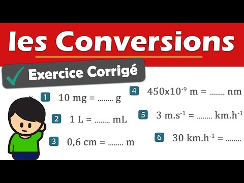 CONVERSIONS d'unité - ✅Exercice corrigé ✏️ | Physique Chimie | Lycée