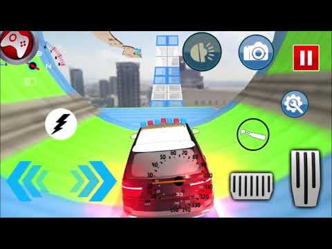 US Prado  Police Car Stunts 2020: Ramp Car Games